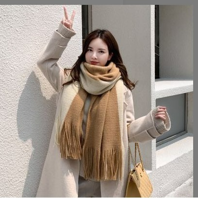 【JDUDS】冬季嚴選 雙色圍巾 時尚亮麗 熱銷韓國 五色任選 男女都可戴-細節圖7