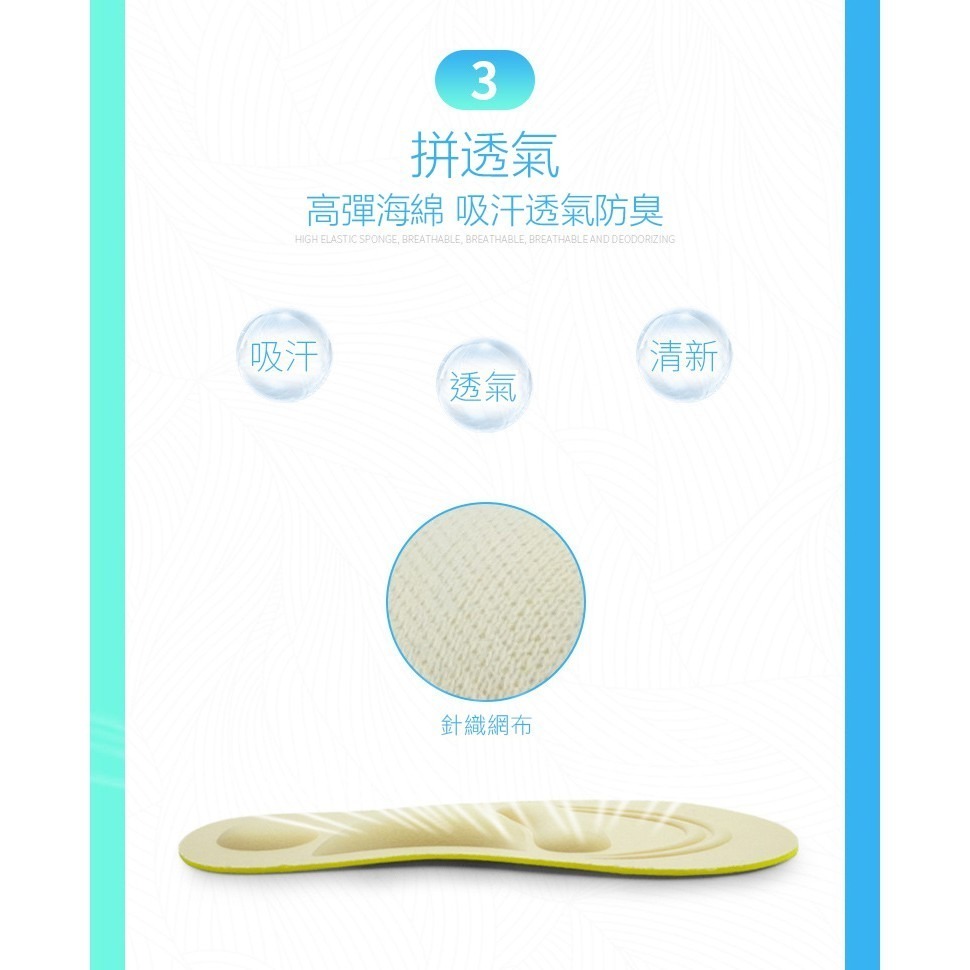【JDUDS】男女4D足弓紓壓減震舒適鞋墊 舒壓 可裁剪 減震 透氣 男女款 多色可選-細節圖4