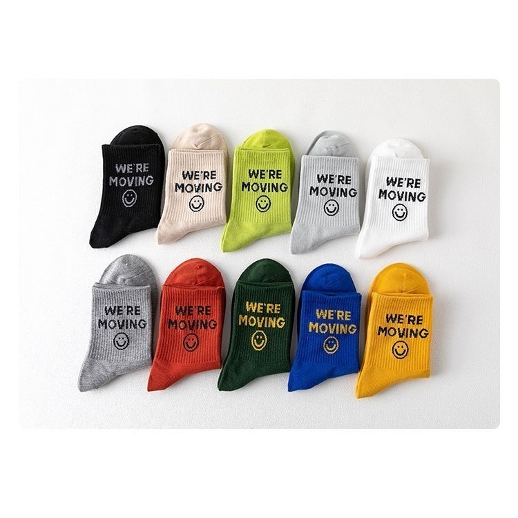 【JDUDS】BFF  萊卡彈性纖維 滿版表情長襪 笑臉長襪 女生襪子 中筒襪 棉質 吸濕 排汗 襪子-細節圖8