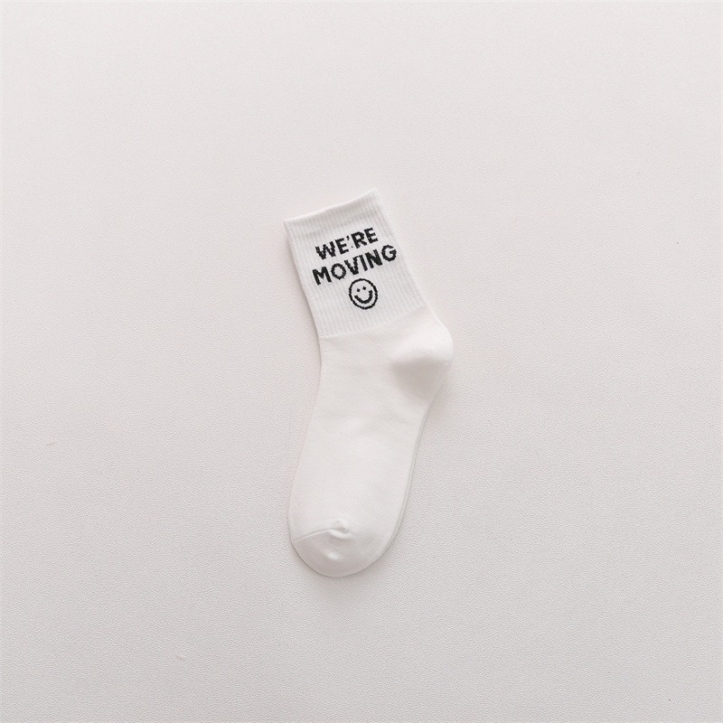 【JDUDS】BFF  萊卡彈性纖維 滿版表情長襪 笑臉長襪 女生襪子 中筒襪 棉質 吸濕 排汗 襪子-規格圖9