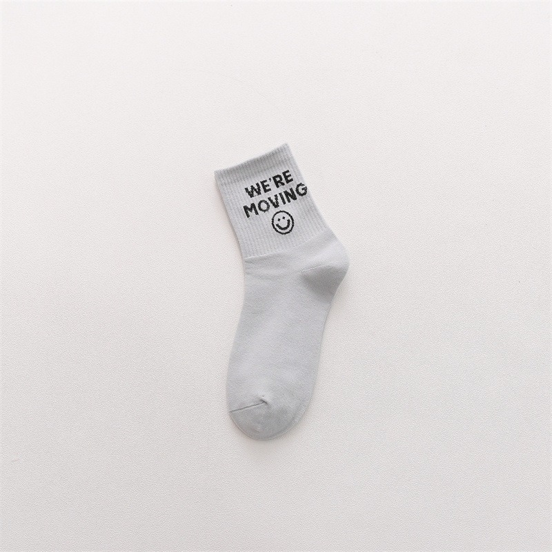 【JDUDS】BFF  萊卡彈性纖維 滿版表情長襪 笑臉長襪 女生襪子 中筒襪 棉質 吸濕 排汗 襪子-規格圖9