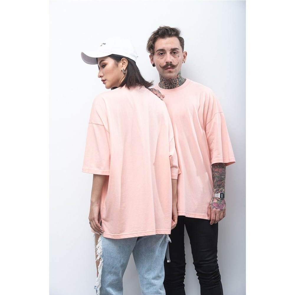 【JDUDS】6.1oz高磅數17支棉  寬版落肩 五分袖T恤 寬鬆T恤 T恤 短T 素T 落肩 五分袖-細節圖3