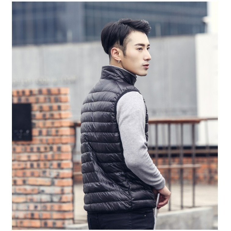 【7-ELEVEN門市團購】JDUDS輕量羽絨背心外套 背心 外套 羽絨 立領 防風外套 背心 馬甲 百搭 素面 大尺碼-細節圖4