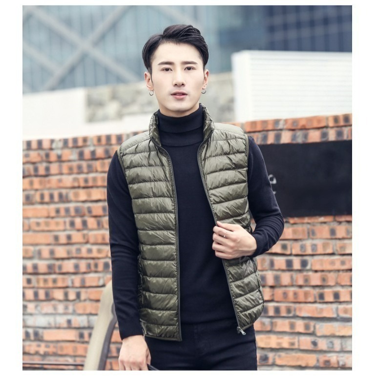 【7-ELEVEN門市團購】JDUDS輕量羽絨背心外套 背心 外套 羽絨 立領 防風外套 背心 馬甲 百搭 素面 大尺碼-細節圖8