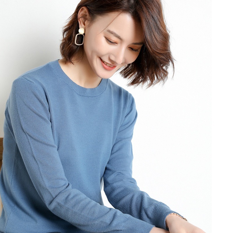 【JDUDS】大尺碼打底針織衫 毛衣女秋冬外穿寬鬆套頭線衣百搭打底針織衫-規格圖9