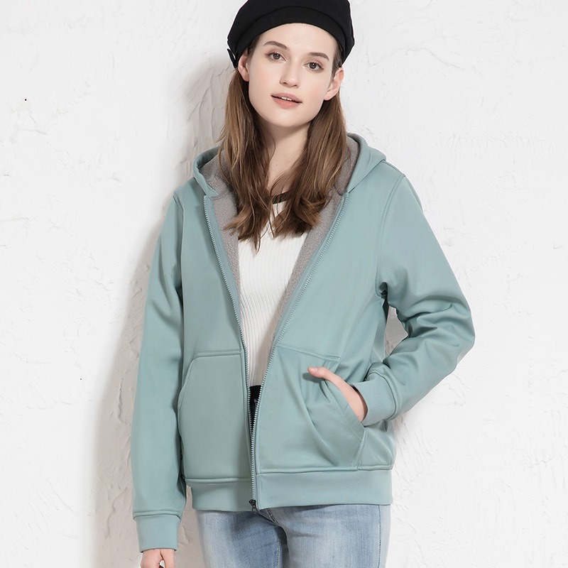 【JDUDS】防風防潑水仿羊羔絨連帽外套 連帽外套 夾克 衝鋒外套 仿羊羔絨 加絨 保暖 男女可穿 六色可選-規格圖8