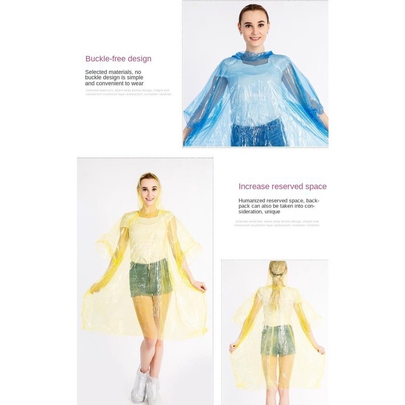 【JDUDS】球型雨衣 便攜雨衣球 雨衣球 無袖雨衣 輕便雨衣 便攜式塑料雨衣球 一次性雨衣 便利雨衣-細節圖4