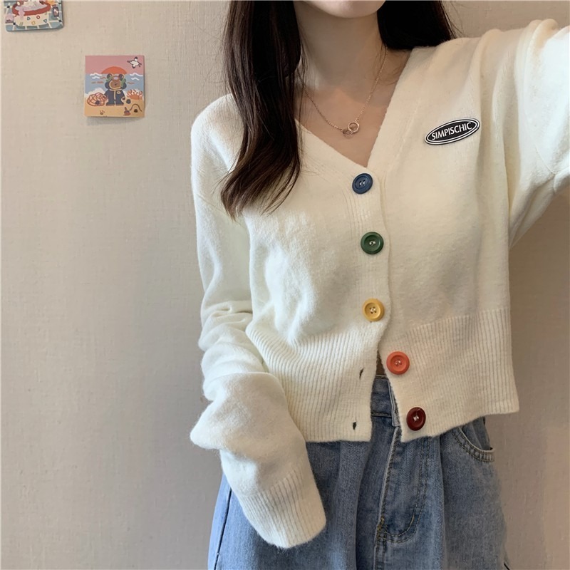 【JDUDS】短袖針織衫 修身短袖 短版T恤 短袖上衣 短款 V領 針織v領縷空T恤女-規格圖8