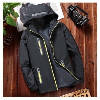 【JDUDS】防風防潑水反光刷絨衝鋒外套 外套 衝鋒外套 反光 抗寒 刷絨 加厚 風衣 大衣 風衣外套 情侶款 多色可選-規格圖9