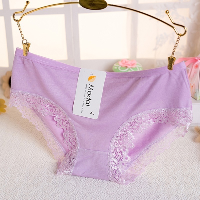 【JDUDS】蕾絲花邊褲 糖果色竹炭舒適 可愛內褲 莫代爾內褲 低腰內褲 糖果色內褲 女生內褲-規格圖9