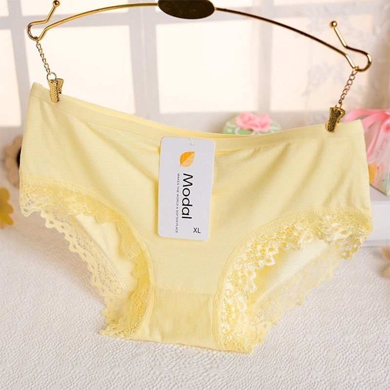 【JDUDS】蕾絲花邊褲 糖果色竹炭舒適 可愛內褲 莫代爾內褲 低腰內褲 糖果色內褲 女生內褲-規格圖9