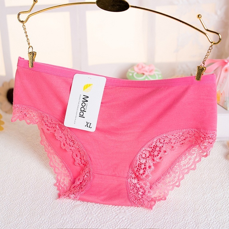 【JDUDS】蕾絲花邊褲 糖果色竹炭舒適 可愛內褲 莫代爾內褲 低腰內褲 糖果色內褲 女生內褲-規格圖9