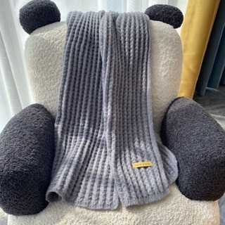 【JDUDS】冬季新款男女情侶百搭純色針織圍巾 加厚款加長針織圍巾 情侶圍巾-規格圖9