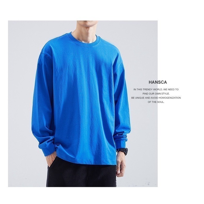 【JDUDS】薄長袖 大學T恤大學T 保暖 長T 素T 8色可選-細節圖5