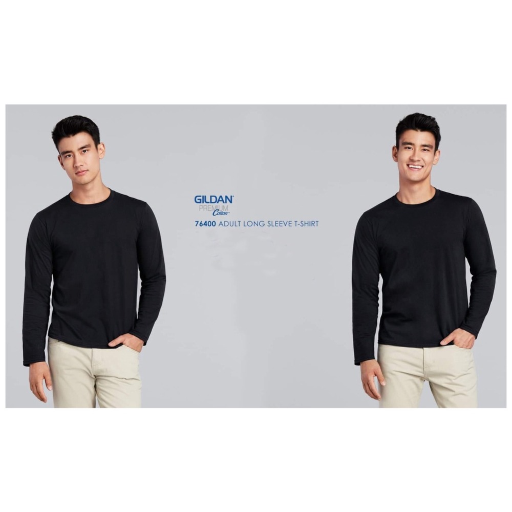 【JDUDS】正版授權)GILDAN 76400 素面長T吉爾丹百搭素面長T 四色任選-細節圖3