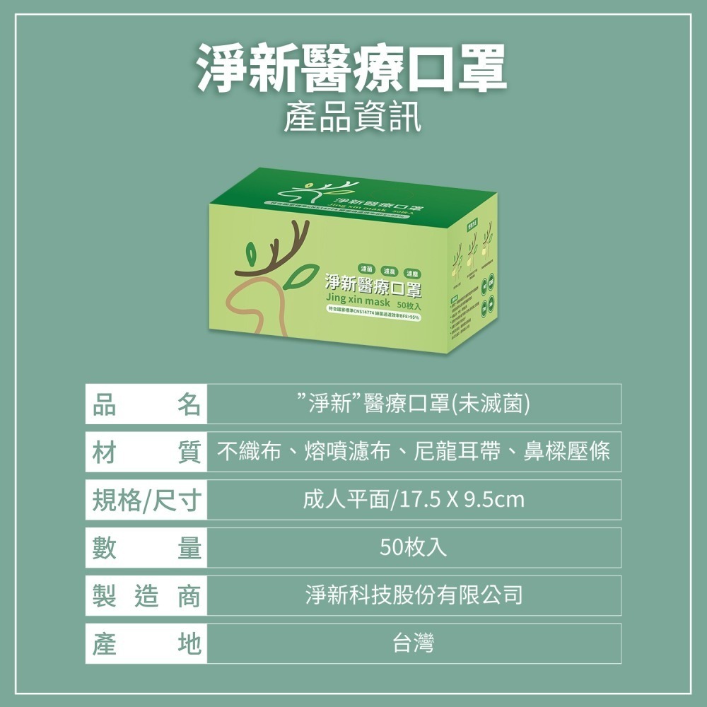 【JDUDS】 【淨新授權】雙鋼印醫用口罩 醫療口罩 醫用口罩 成人口罩 平面口罩熔噴布 三層不織布口罩-細節圖5