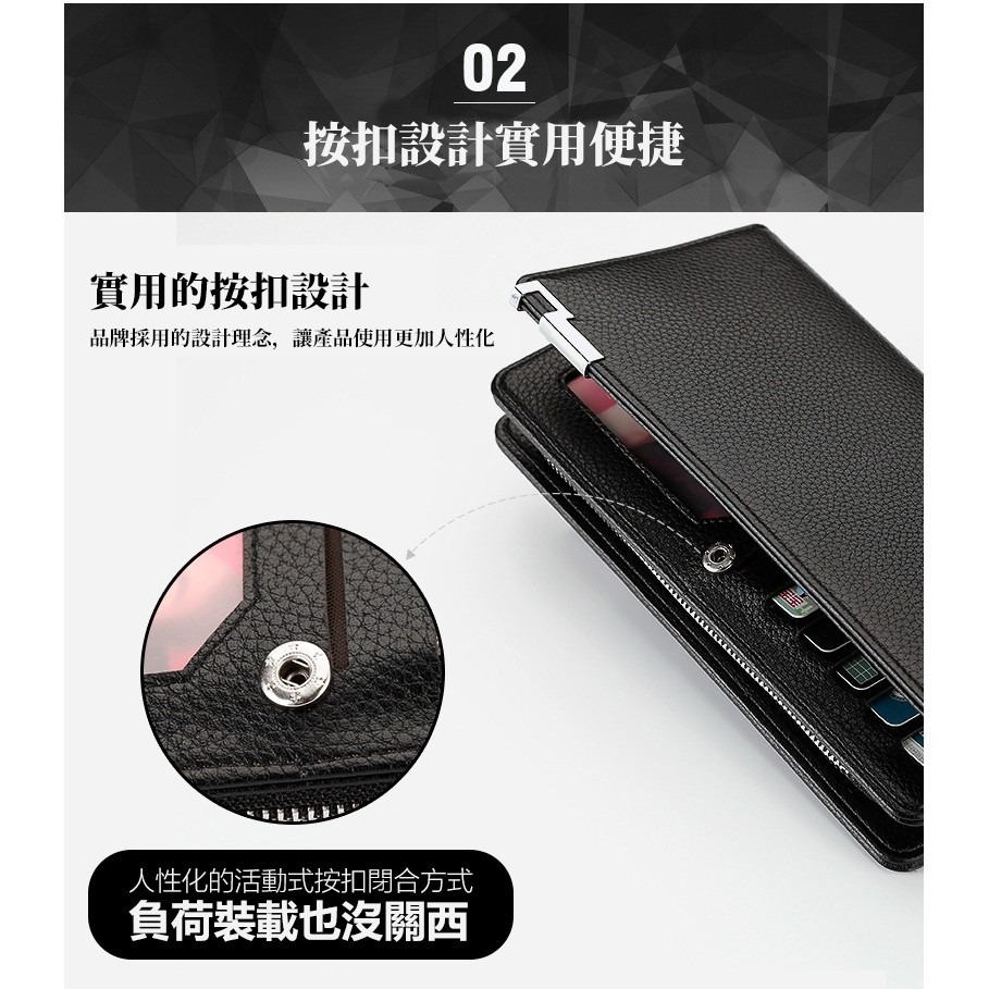 【JDUDS】多功能紳士長夾 長夾 男夾 錢包 零錢包 手拿包 皮夾 禮物-細節圖4