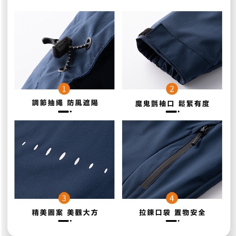 【JDUDS】衝鋒外套 男女防風防水衝鋒連帽外套 - 多色可選-細節圖7