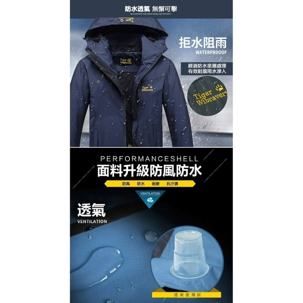 【JDUDS】衝鋒外套 男女防風防水衝鋒連帽外套 - 多色可選-細節圖8