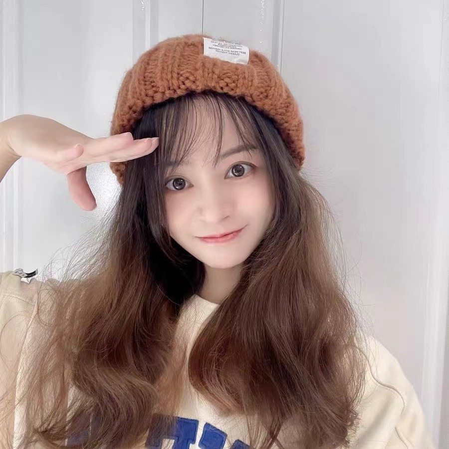 【JDUDS】秋冬韓版字母針織毛帽 帽子 情侶毛帽  冷帽 男女毛帽-細節圖3