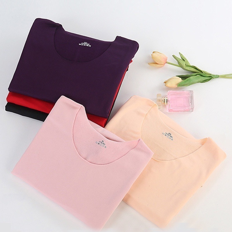 【JDUDS】女款秋冬款加絨發熱衣　發熱衣　冬天打底衣打底衫 內搭 發熱睡衣 保暖衣-細節圖4