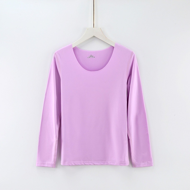 【JDUDS】女款秋冬款加絨發熱衣　發熱衣　冬天打底衣打底衫 內搭 發熱睡衣 保暖衣-規格圖9