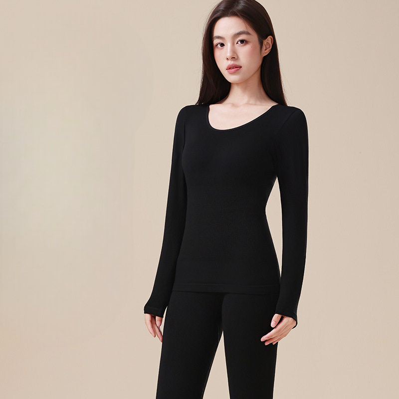 【JDUDS】女款秋冬款加絨發熱衣　發熱衣　冬天打底衣打底衫 內搭 發熱睡衣 保暖衣-規格圖9