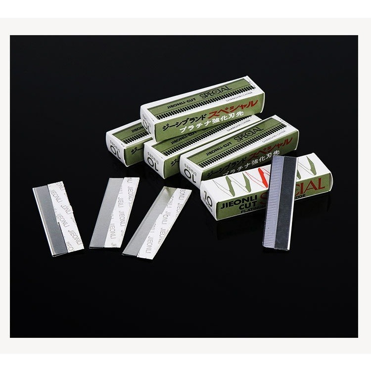 【JDUDS】羽毛牌 超級H 安全剃刀 安全刀片 修眉刀片 不鏽鋼刀片 白金刀片 紋繡師 紋繡刀片 修眉刀-細節圖8