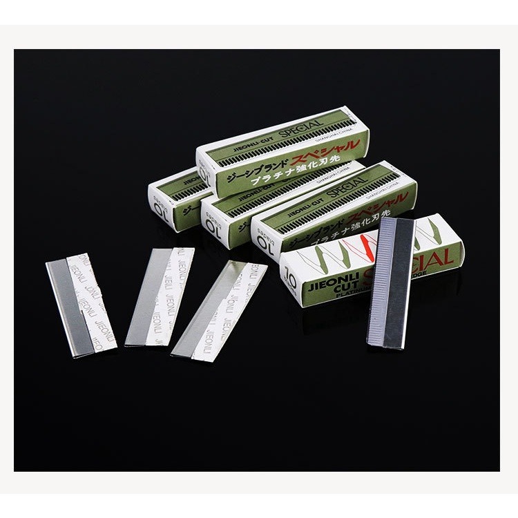 【JDUDS】羽毛牌 超級H 安全剃刀 安全刀片 修眉刀片 不鏽鋼刀片 白金刀片 紋繡師 紋繡刀片 修眉刀-細節圖9