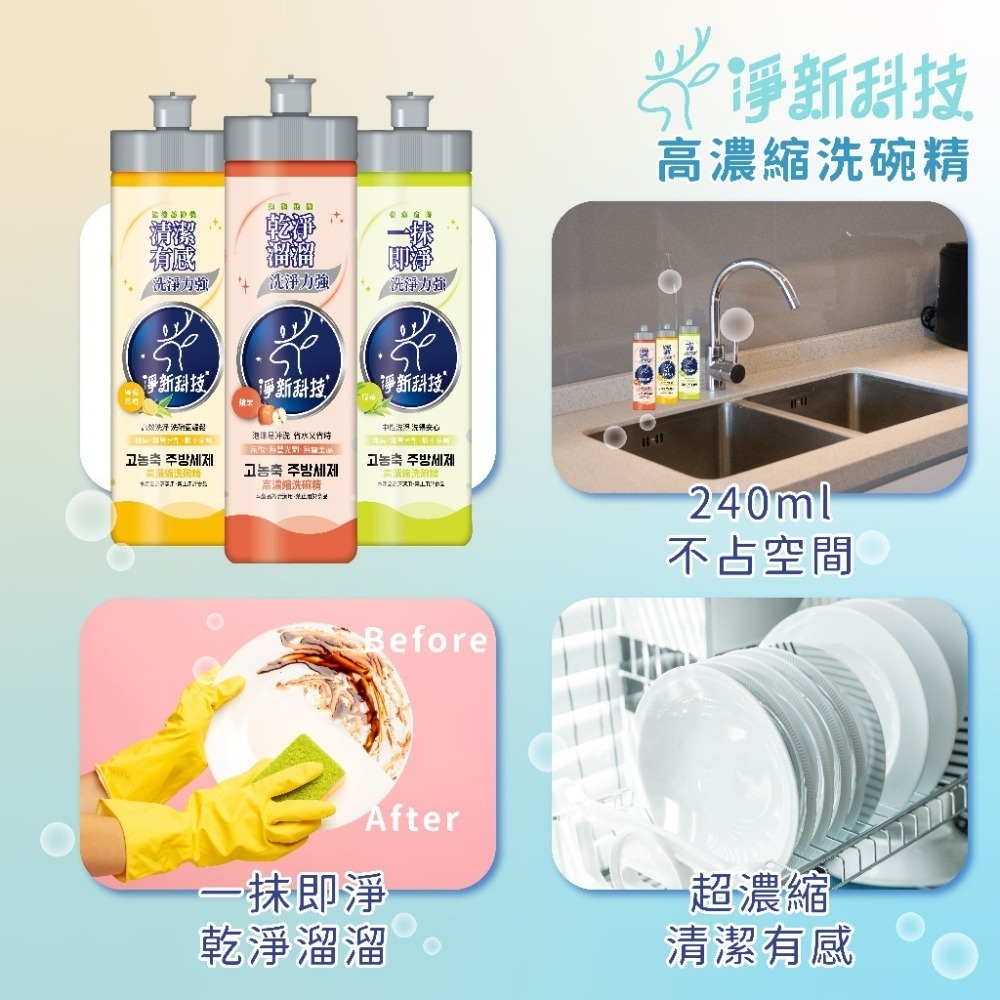 【JDUDS】淨新洗碗精 高濃縮洗碗精 淨新科技 去油除臭 高效洗碗精 酵素洗潔精 強效除菌洗潔精 台灣製洗碗精-細節圖2