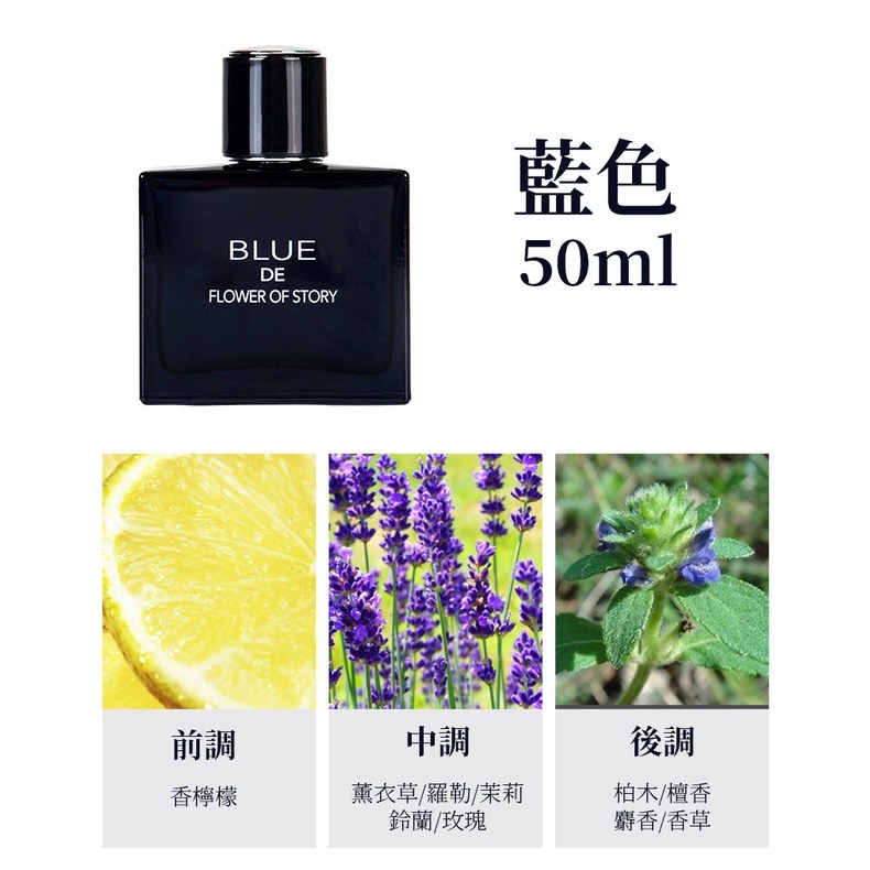 【JDUDS】清新 蔚藍男士 香水持久留香味 古龍淡香氛  香水  50ml-規格圖8