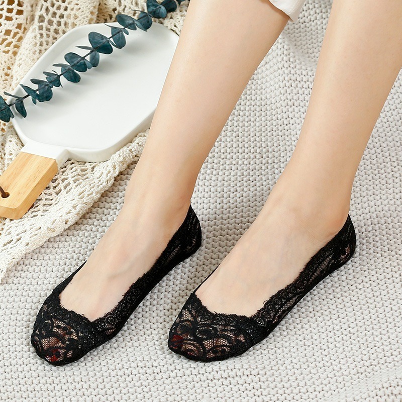 【JDUDS】《獨立包裝》蕾絲款 帆船 隱形襪 透氣 熱銷襪 襪子-規格圖6