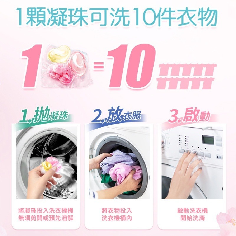 【JDUDS】三合一洗衣球 洗衣凝珠 洗衣流香珠 三腔洗衣球 芳香洗衣球 洗衣膠囊 濃縮洗衣精  香氛洗衣球 洗衣凝珠-細節圖8