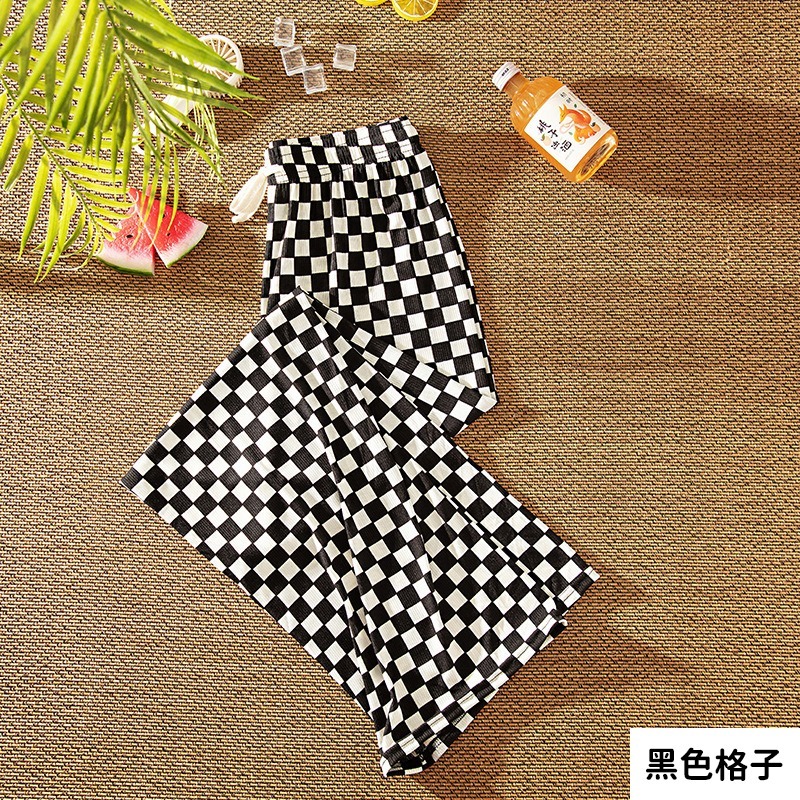 【JDUDS】新款冰絲闊腿褲女春夏高腰垂感寬鬆直筒休閒褲 P0010/P0050-規格圖9