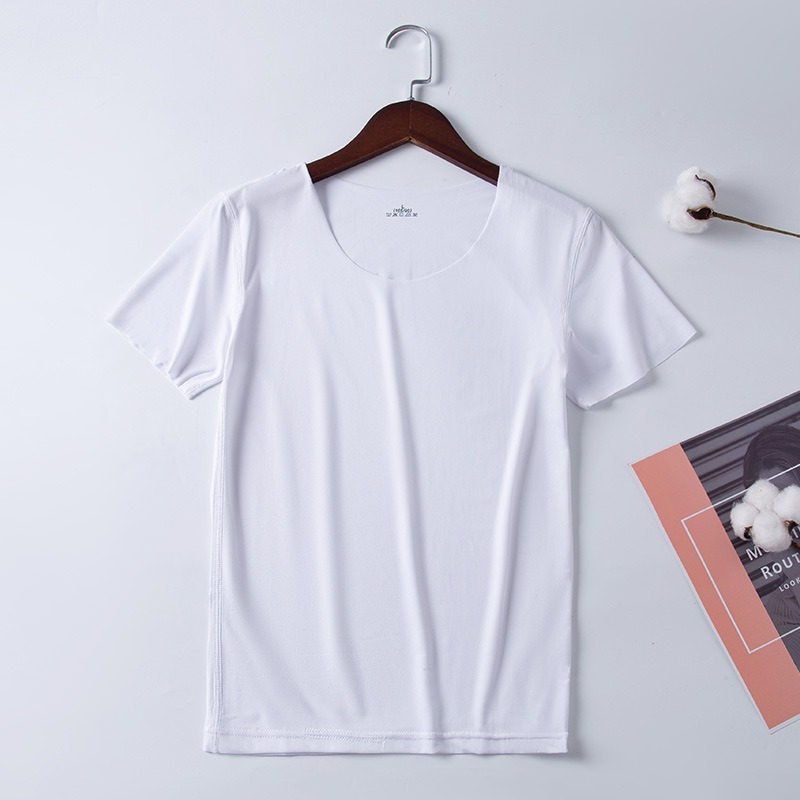 【JDUDS】女款圓領無痕冰絲短袖上衣 透氣舒適透心涼 涼感無痕上衣 夏天必備 修身 輕膚 性感-規格圖8