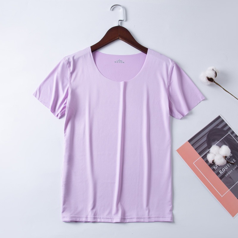 【JDUDS】女款圓領無痕冰絲短袖上衣 透氣舒適透心涼 涼感無痕上衣 夏天必備 修身 輕膚 性感-規格圖8