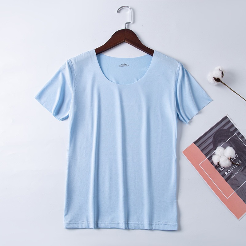 【JDUDS】女款圓領無痕冰絲短袖上衣 透氣舒適透心涼 涼感無痕上衣 夏天必備 修身 輕膚 性感-規格圖8