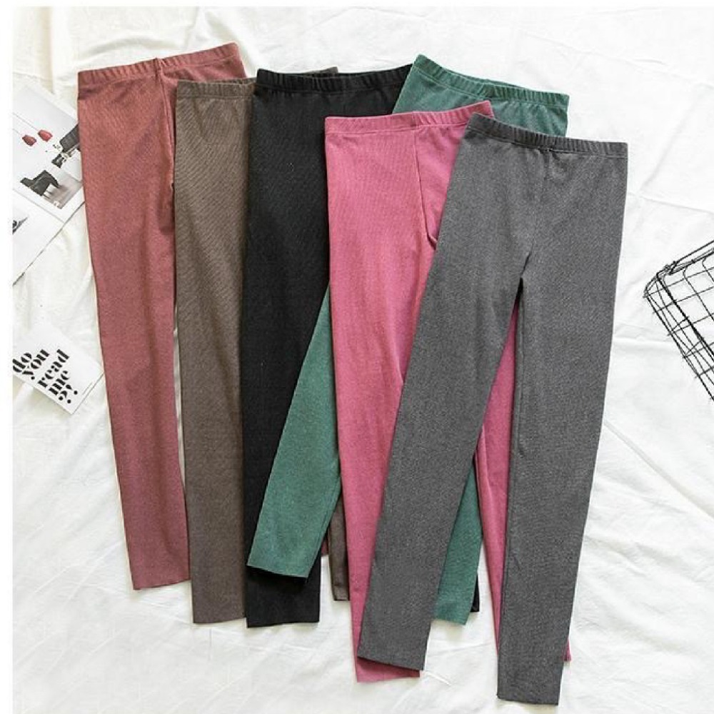 【JDUDS】陽離子九分內搭褲 打底褲 高腰休閒保暖內搭九分褲 修身顯瘦緊身-細節圖2