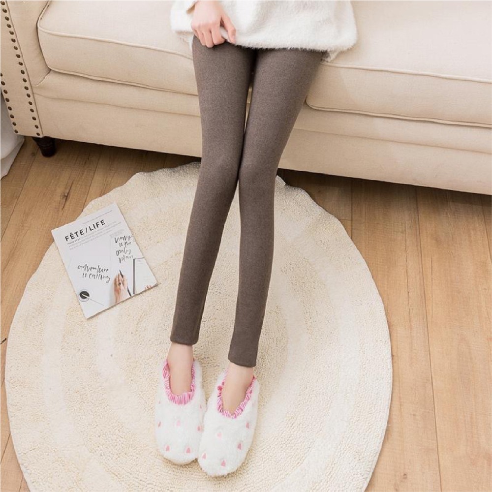 【JDUDS】陽離子九分內搭褲 打底褲 高腰休閒保暖內搭九分褲 修身顯瘦緊身-細節圖6