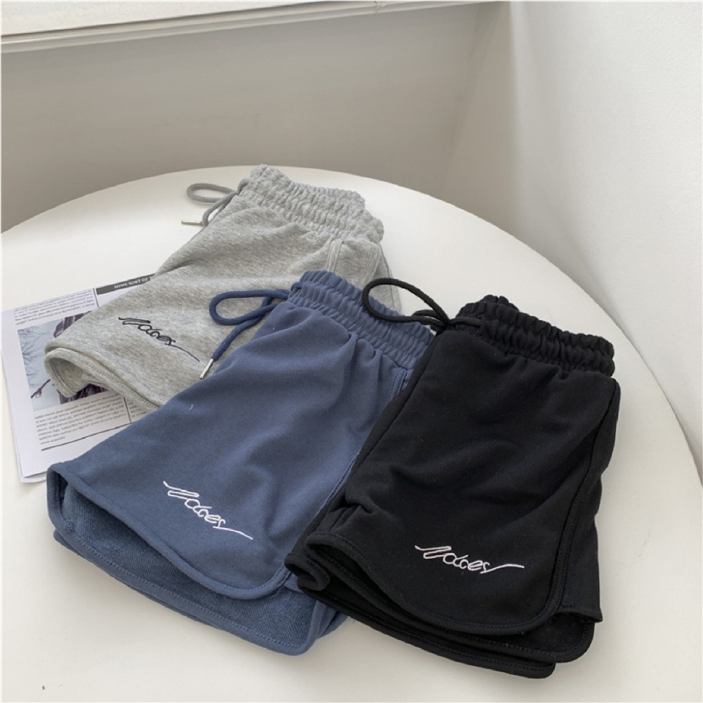 【JDUDS】韓妞必備運動短褲防走光 外出 居家 大尺碼 鬆緊腰繫帶休閑女生熱褲跑步 瑜伽褲女-細節圖3