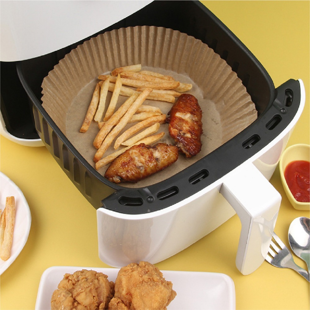 【JDUDS】氣炸鍋紙盤  氣炸鍋專用紙  氣炸紙 料理紙 氣炸鍋烘培紙 圓形烘焙紙-細節圖3