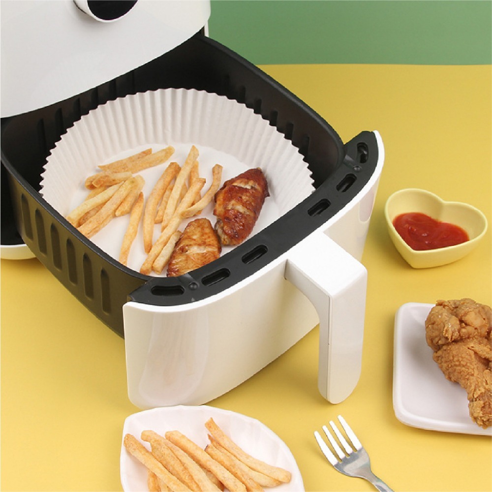 【JDUDS】氣炸鍋紙盤  氣炸鍋專用紙  氣炸紙 料理紙 氣炸鍋烘培紙 圓形烘焙紙-細節圖7