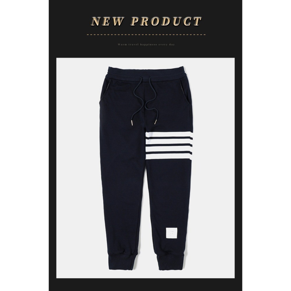 【JDUDS】男女潮流休閒長褲 個性四槓輕薄款九分褲 縮口褲 休閒長褲 輕薄不悶熱-細節圖4