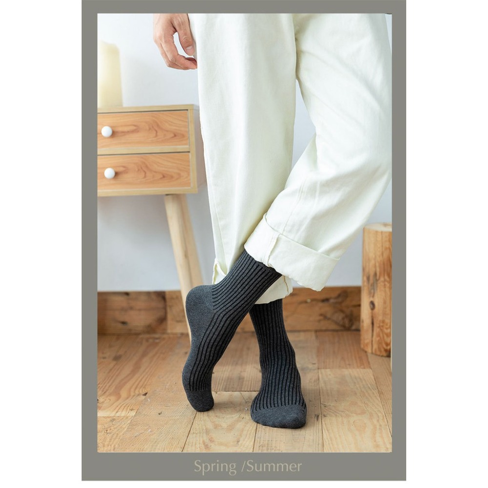 【JDUDS】男款素色中筒襪 中筒襪 長襪 襪子 素色襪 毛巾襪 多色 百搭 穿搭必備 文青風 韓系-細節圖4