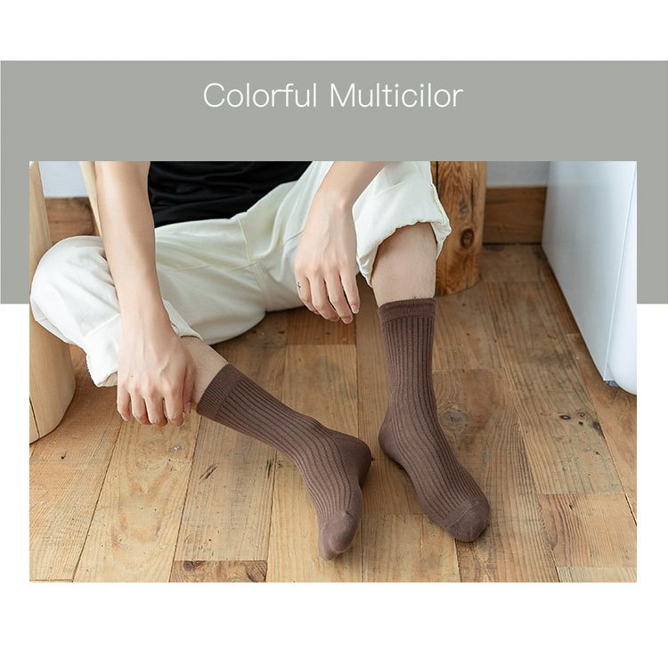 【JDUDS】男款素色中筒襪 中筒襪 長襪 襪子 素色襪 毛巾襪 多色 百搭 穿搭必備 文青風 韓系-細節圖5