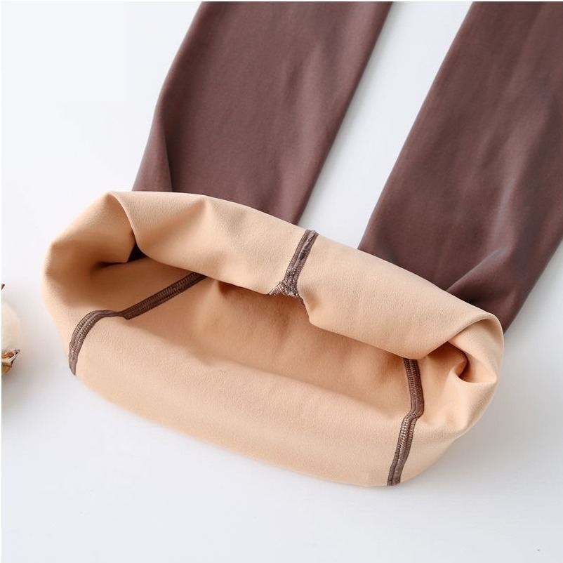 【JDUDS】空姐風刷毛內搭褲80克 貼腿內搭褲 刷毛褲 光腿神器 連腳褲褲襪 內刷毛包腳褲打底 內有彈性絲襪薄款-細節圖6