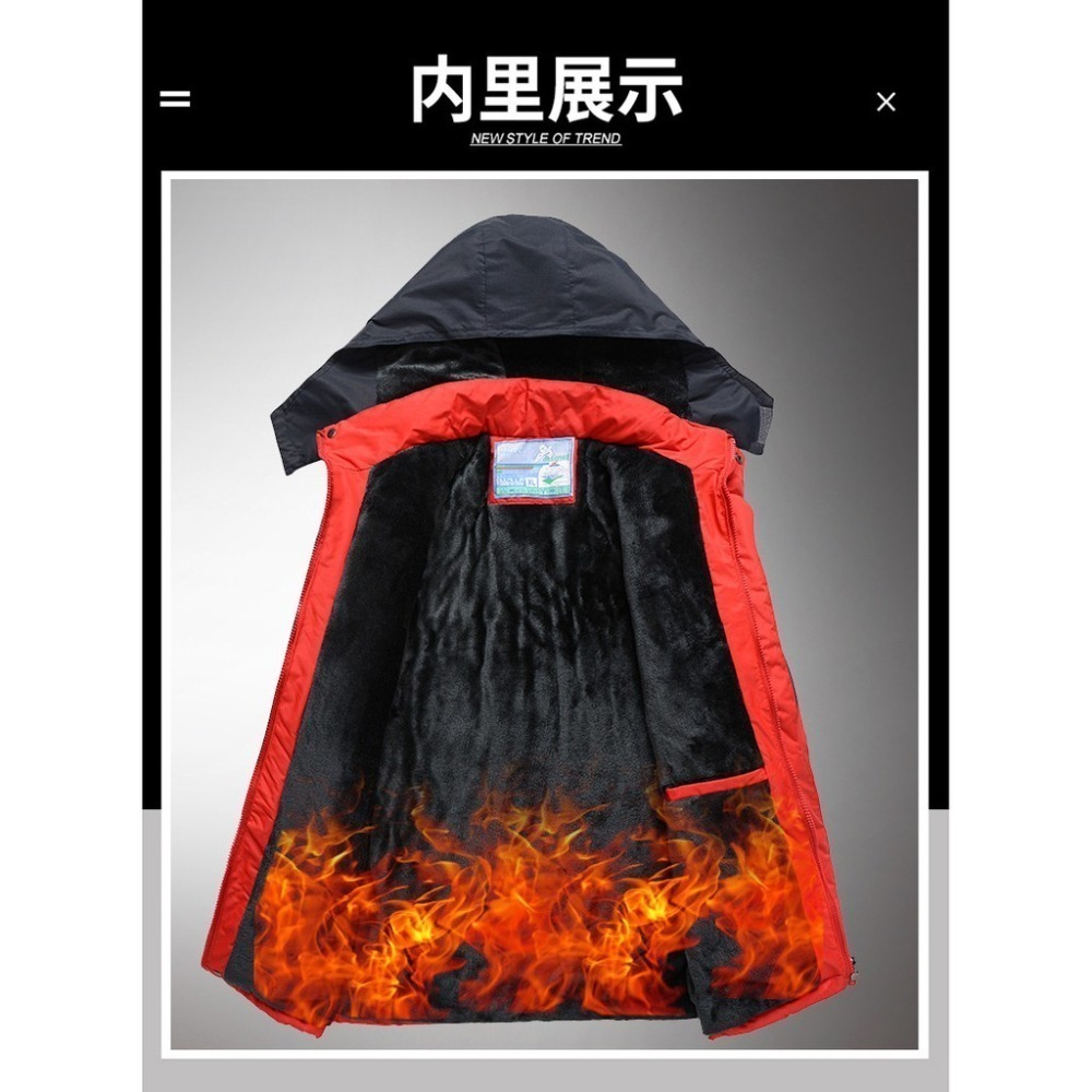 【JDUDS】專櫃級禦寒男女衝鋒外套 加絨保暖 多色任選-細節圖5