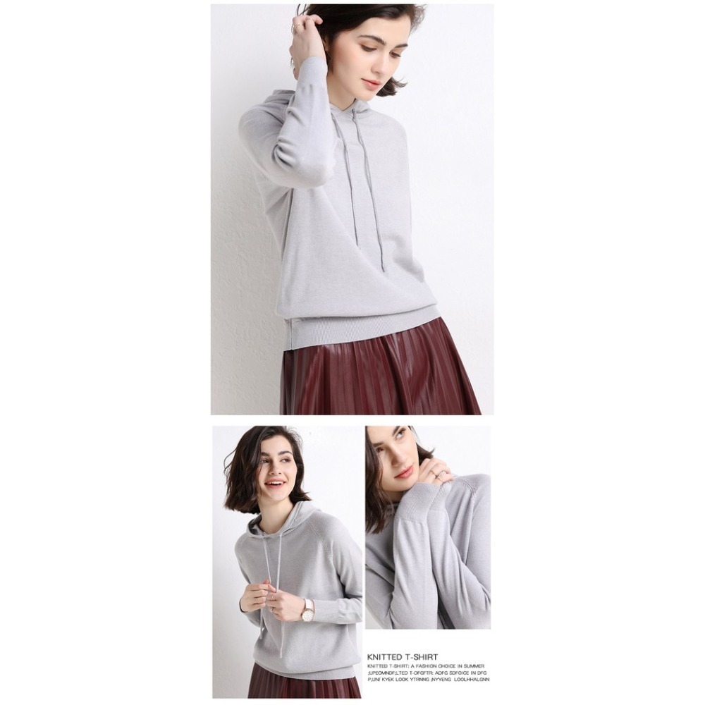 【JDUDS】台灣出貨附發票 韓國 【連帽上衣】 頂級包芯紗 高質感 針織 毛衣 長袖 帽t 大學t 女生-規格圖7
