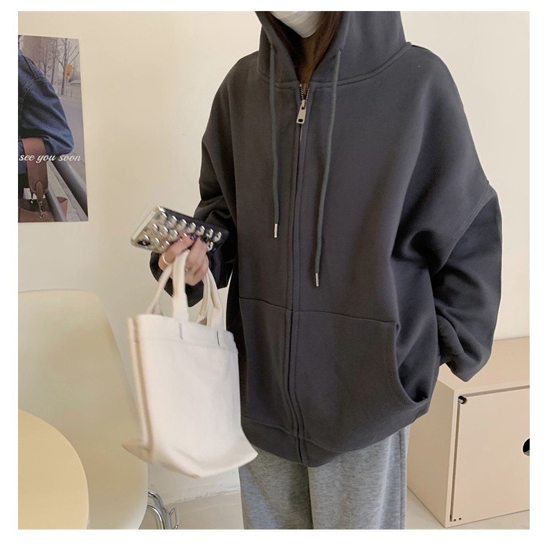 【JDUDS】新款加絨加厚基本韓版運動連帽外套 保暖外套 防寒運動外套 加絨保暖外套 戶外運動外套-細節圖3