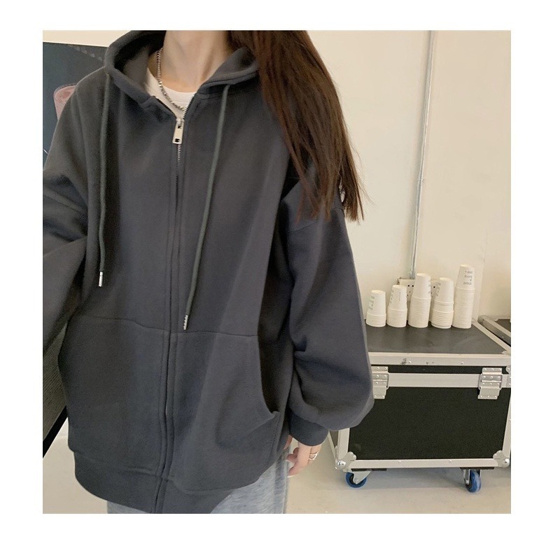 【JDUDS】新款加絨加厚基本韓版運動連帽外套 保暖外套 防寒運動外套 加絨保暖外套 戶外運動外套-細節圖5